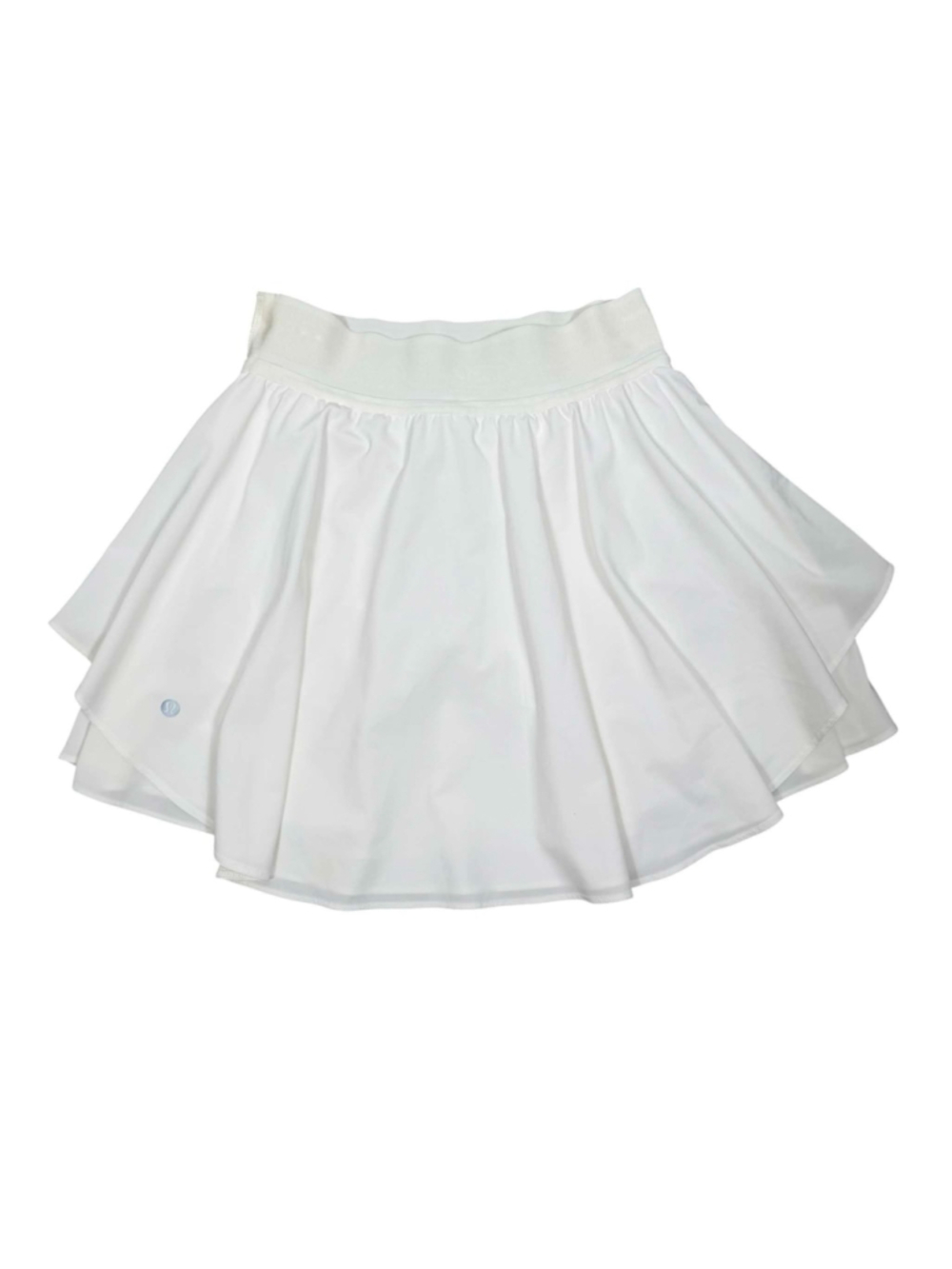 Lululemon Court Rival Skirt White High Rise Tennis Golf Skort Ruffle Women's 4 - Picture 2 of 6